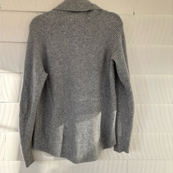 LOFT Heather Gray Cowl Neck Sweater - Picture 2 of 3